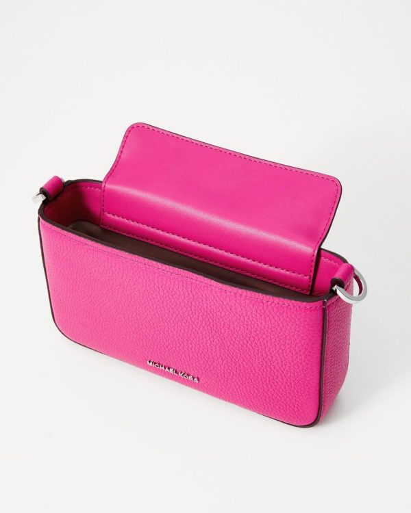 Crossbody Michael Kors Small Bryant Convertible Pouchette Fuchsia: imagen 7
