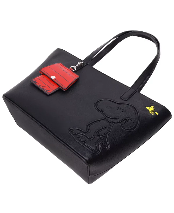 Tote Bag Peanuts Snoopy Minimal Black x Danielle Nicole, Con tarjetero incluido: imagen 5