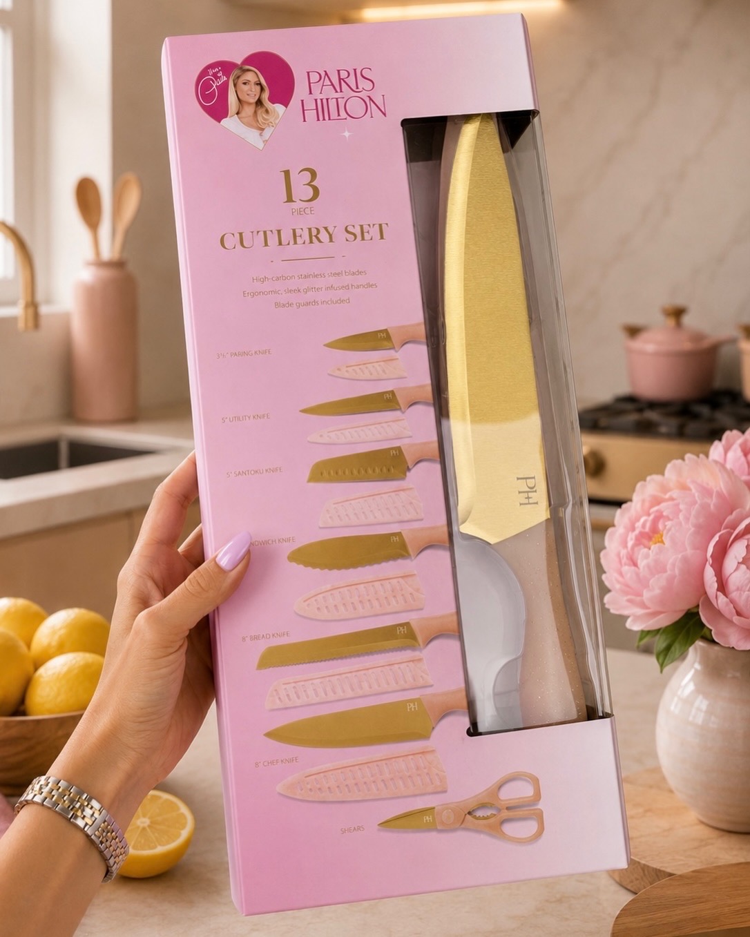 Set de cuchillos de cocina Paris Hilton de 13 piezas: imagen 2