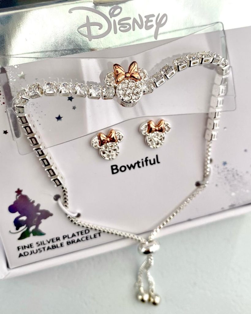 Set Joyas Disney Brazalete y Aros Stud Bowtiful
