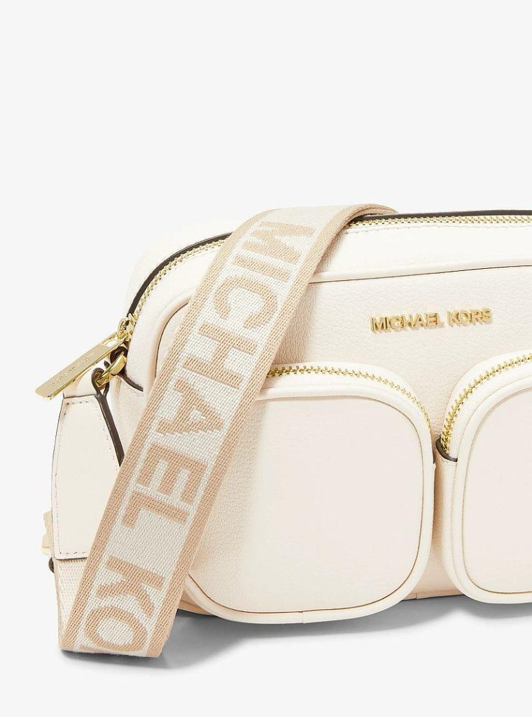 Crossbody Michael Kors Jet Set Medium, cuero, con estuche para Apple Airpods Pro® y monedero